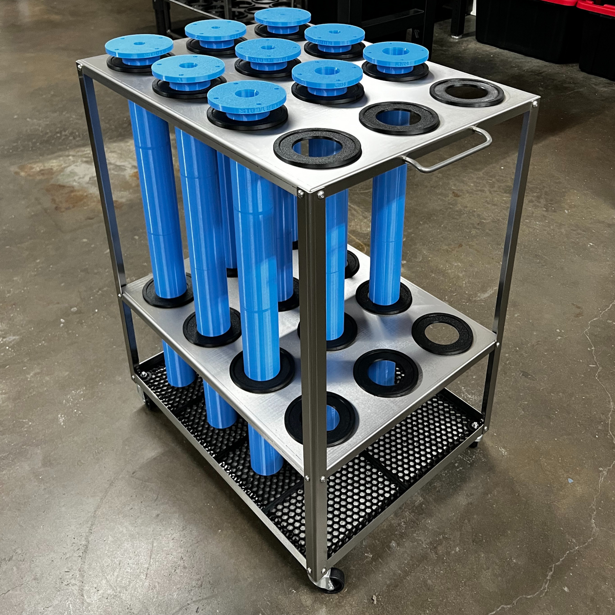 Machine Spindle Storage Spindle Liner Storage Carts – Nub Tools