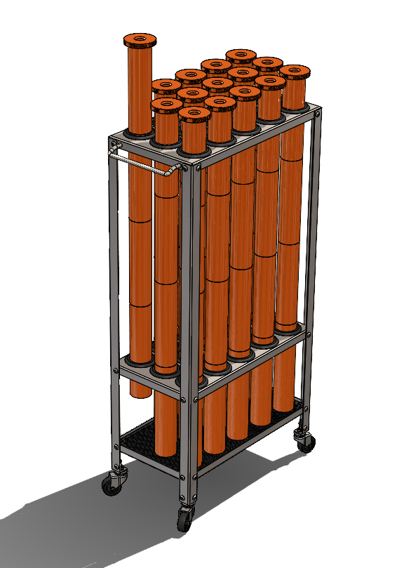 Machine Spindle Storage Spindle Liner Storage Cart – Nub Tools